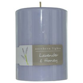 Lavender & Honey By  One 3x4 Inch Pillar Candle.  Burns Approx. 80 Hrs. For Anyone
