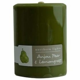 Anjou Pear & Lemongrass By  One 3x4 Inch Pillar Candle.  Burns Approx. 80 Hrs. For Anyone