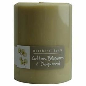 Cotton Blossom & Dogwood By  One 3x4 Inch Pillar Candle.  Burns Approx. 80 Hrs. For Anyone