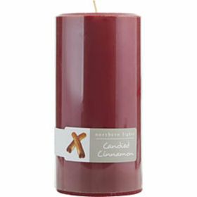 Candied Cinnamon By  One 3x6 Inch Pillar Candle.  Burns Approx. 100 Hrs. For Anyone
