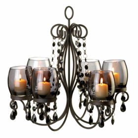 Gallery of Light Midnight Elegance Candle Chandelier