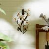 Gallery of Light Amber Lilies Candle Wall Sconce