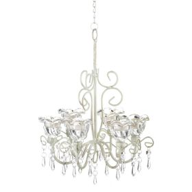 Gallery of Light Crystal Blooms Candle Chandelier