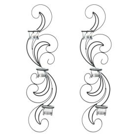 Gallery of Light Wisp Candle Sconce Set