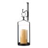 Gallery of Light Hanging Hurricane Glass Wall Sconce