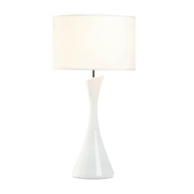 Gallery of Light Sleek Modern White Table Lamp