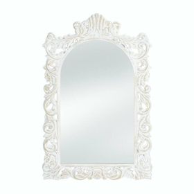 Accent Plus Grand Distressed White Wall Mirror