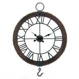Accent Plus Industrial Round Wall Clock