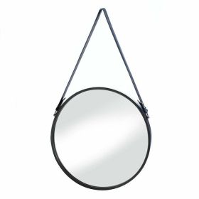 Accent Plus Hanging Mirror With Faux Leather Strap
