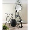 Accent Plus Hanging Mirror With Faux Leather Strap