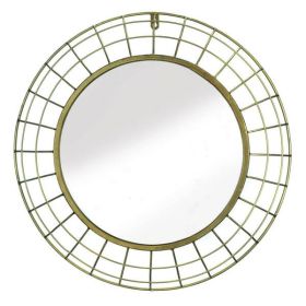 Accent Plus Golden Wire Dome Framed Wall Mirror
