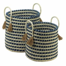 Accent Plus Braided Baskets With Tassels