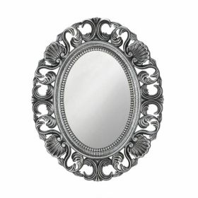 Accent Plus Silver Scallop Wall Mirror