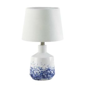 Gallery of Light White & Blue Splash Table Lamp