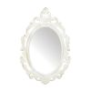 Accent Plus Antiqued White Wall Mirror