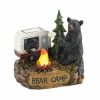 Summerfield Terrace Camping Bear Family Light Up Figurine