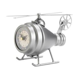 Accent Plus Silver Helicopter Desk Clock