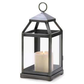 Gallery of Light Rustic Silver Contemporary Candle Lantern