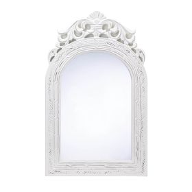 Accent Plus Arched Top White Wall Mirror