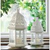 Gallery of Light Large White Moroccan Lantern