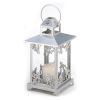 Gallery of Light Silver Scrollwork Candle Lantern
