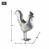Accent Plus Galvanized Rooster Sculpture