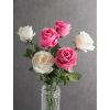 DII Flower Open Rose Cream S/6