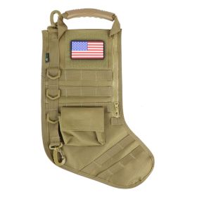 Osage River Ruck Up Tactical Stocking w/ USA Patch - Khaki