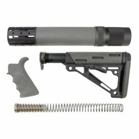 Hogue AR15 M16 BTGrip RL Forend Buttstk MilSpec BuffTube Gry