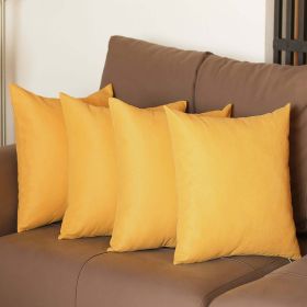 Farmhouse Square and Lumbar Solid Color Throw Pillow Covers Set of 4