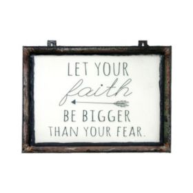 Faith Bigger Than Fear Screen Print Art (Pack of 1)