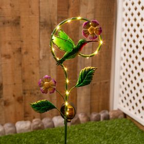 Solar Hummingbird and Butterfly Garden Stake (Pack of 1)