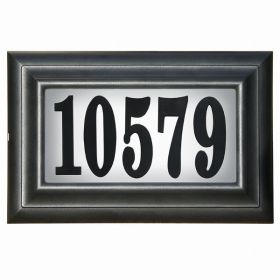 Edgewood Classic "Do It Yourself Kit" Polymer Frame Lighted Address Plaque (Pack of 1)