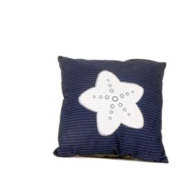 Anne Home - Blue Pillow White Star (Pack of 1)