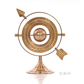 Brass Armillary Globe Dcor- 8 Inches (Pack of 1)