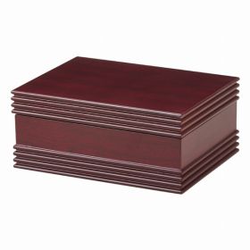 Wood Hinged Box, 5.5" W X 7" L X 3.25" H (Pack of 1)
