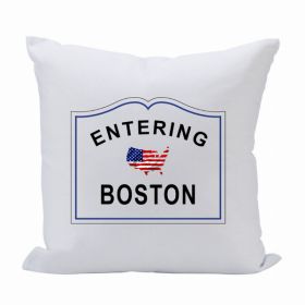 Pillow 16X16 Entering (City/Town) (Pack of 1)