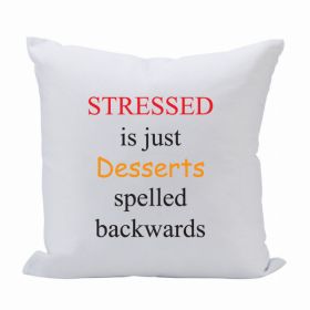Pillow 16X16 Stressed/Desserts (Pack of 1)