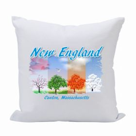 Pillow 16X16 New England, City (Trees) (Pack of 1)