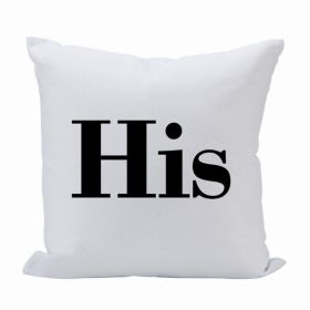 Pillow 16X16 His (Block) (Pack of 1)
