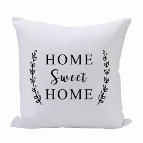 Pillow 16X16 Home Sweet Home (Wheat) (Pack of 1)