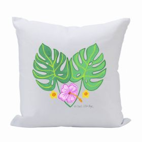 Pillow 16X16 2 Leaves/3 Flowers (Pack of 1)
