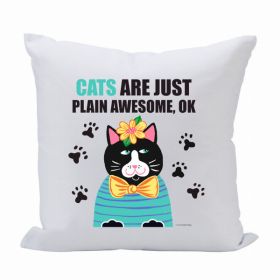 Pillow 16X16 Cats Awesome (Pack of 1)
