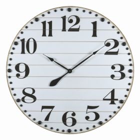 Farmhouse 31.5" Colton Wall Clock (Pack of 1)