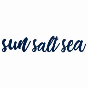 Coastal Blue Sun Salt Sea Script Wall Decor (Pack of 3)