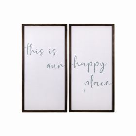 This is Our Happy Place Set of 2 Framed Wall Art