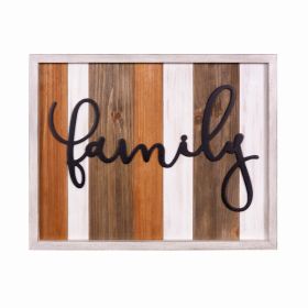 Farmhouse Family Wood Wall Decor (Pack of 1)