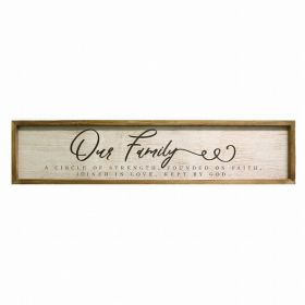 "Our Family" Wall Art (Pack of 1)