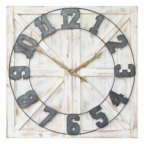 Rustic Farmhouse Wall Clock (Pack of 1)