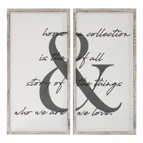 2 Pc Home is the Story Wall Art (Pack of 2)